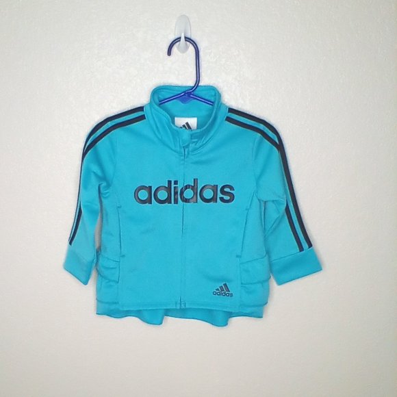 Adidas Girls Ruffled Sweat Jacket 12M - Picture 1 of 5
